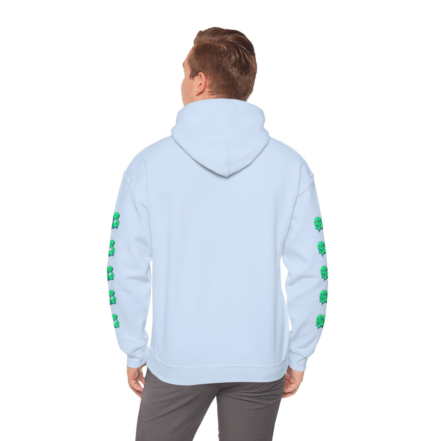 GOS SLIME red/aqua FULL SLEEVE Unisex Hooded Sweatshirt