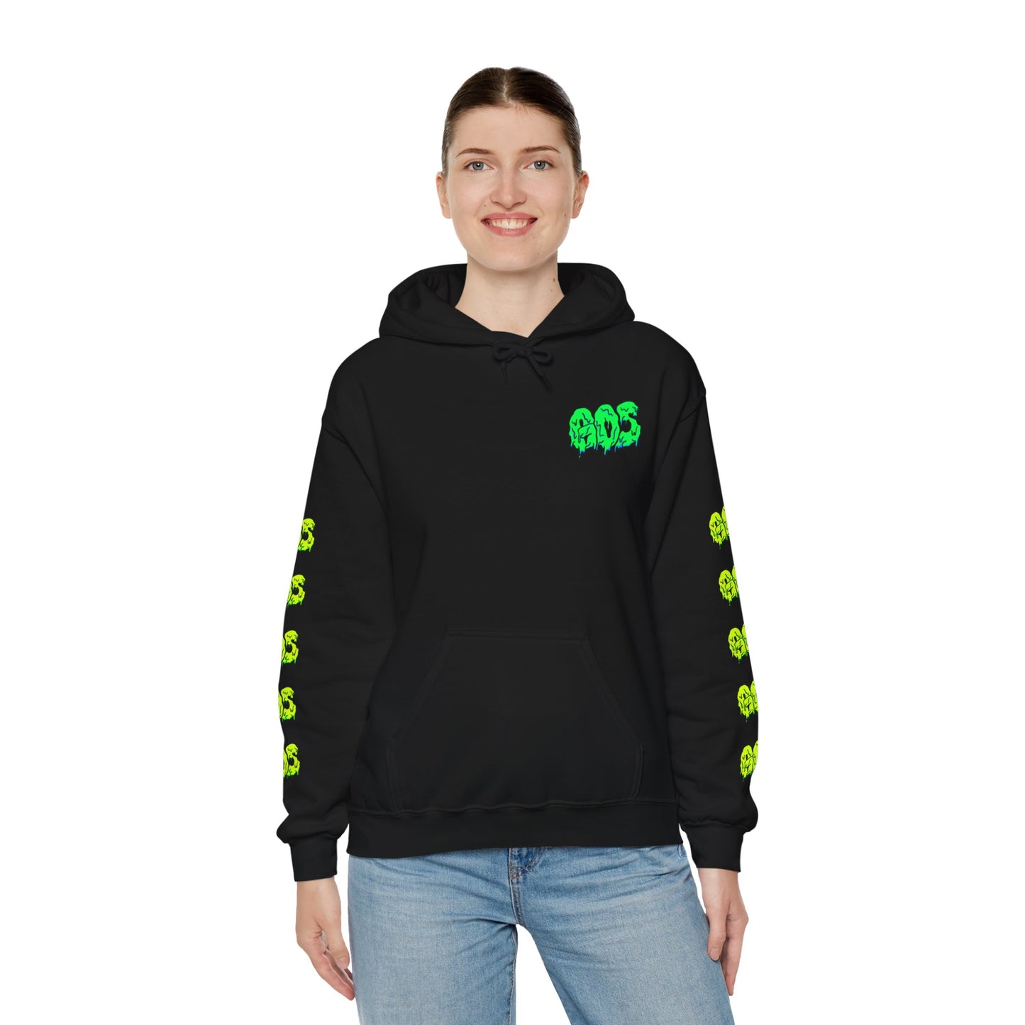 GOS SLIME green/acid green FULL SLEEVE Unisex Hooded Sweatshirt