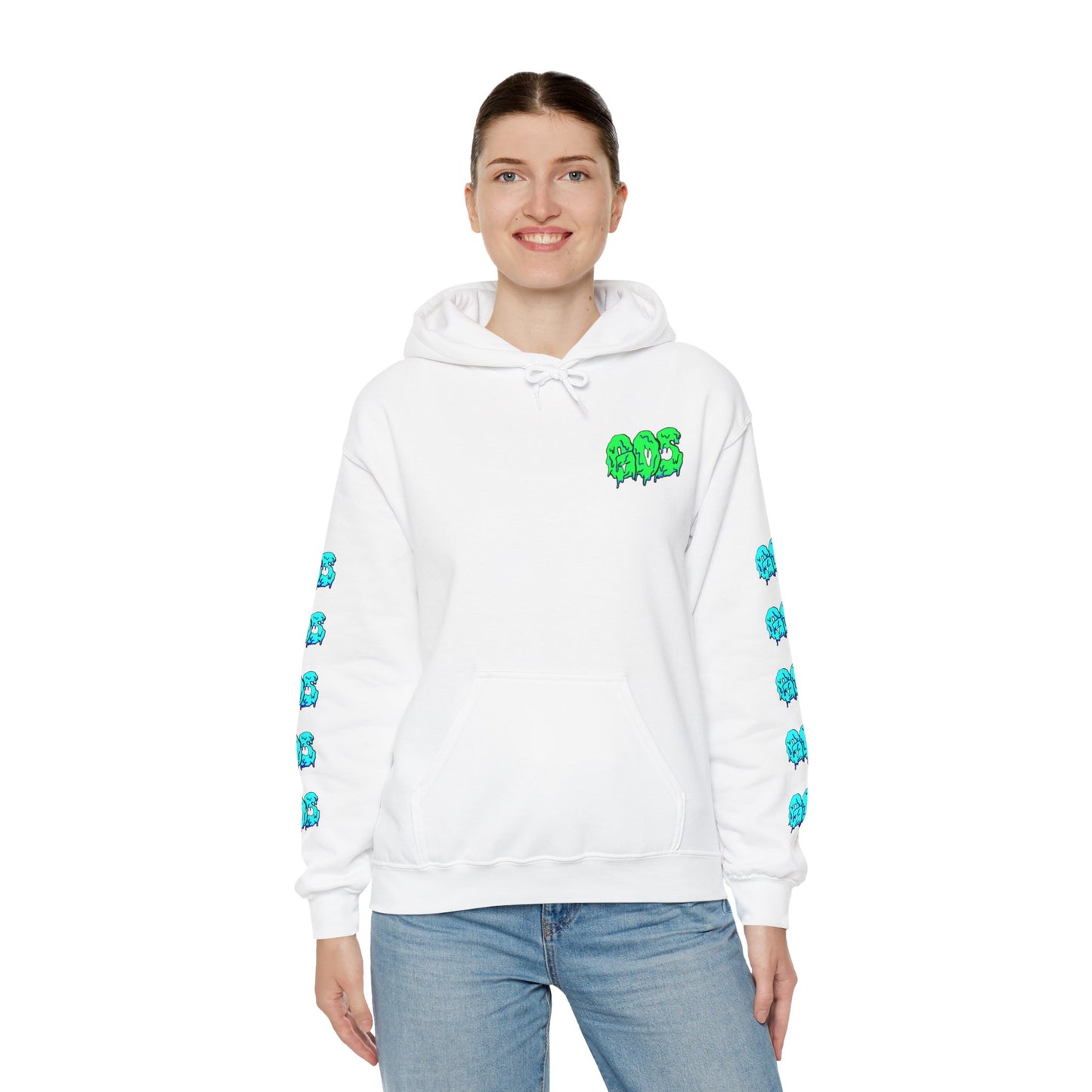 GOS SLIME green/blue FULL SLEEVE Unisex Hooded Sweatshirt