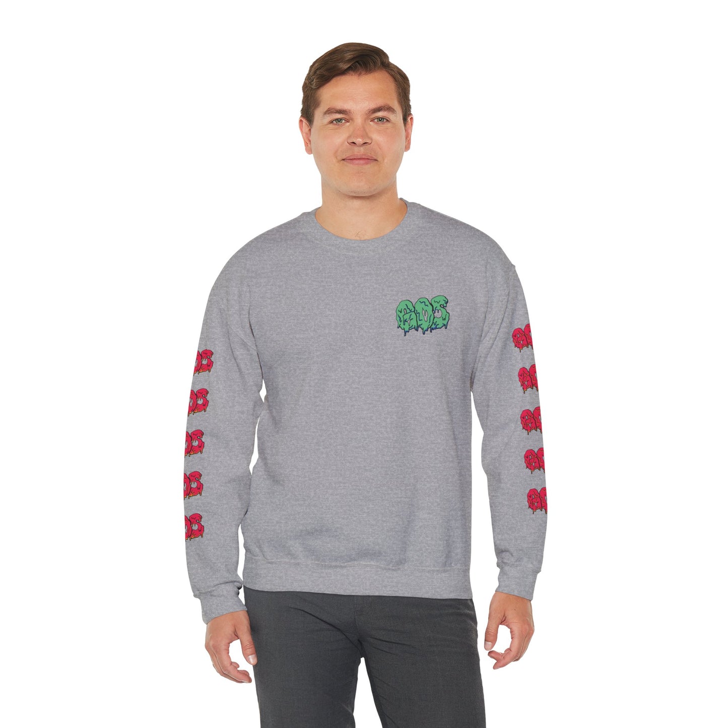 GOS SLIME aqua/red FULL SLEEVE unisex sweatshirt