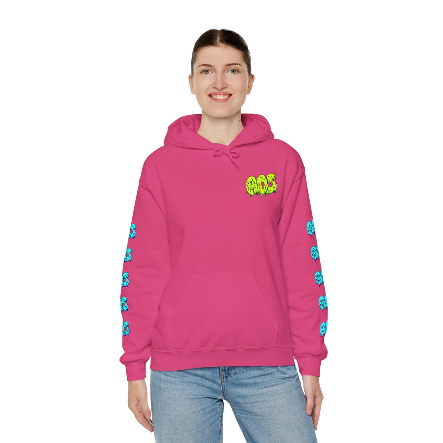 GOS SLIME yellow/blue FULL SLEEVE Unisex  Hooded Sweatshirt