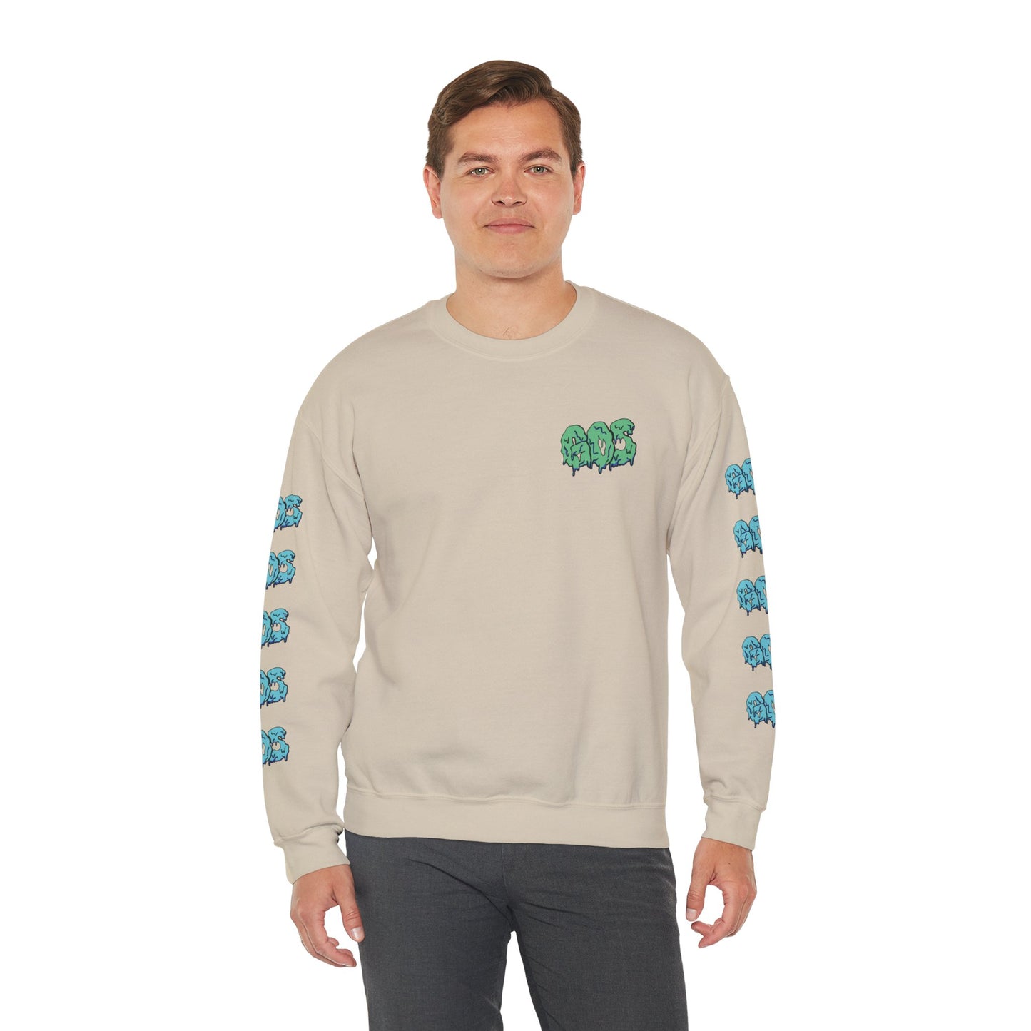 GOS SLIME aqua/blue FULL SLEEVE unisex sweatshirt