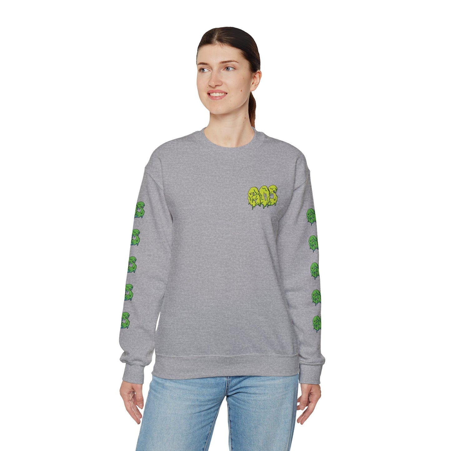 GOS SLIME acid green/green FULL SLEEVE unisex sweatshirt