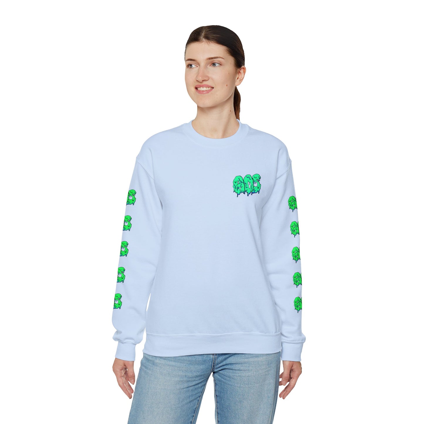 GOS SLIME aqua/green FULL SLEEVE unisex sweatshirt