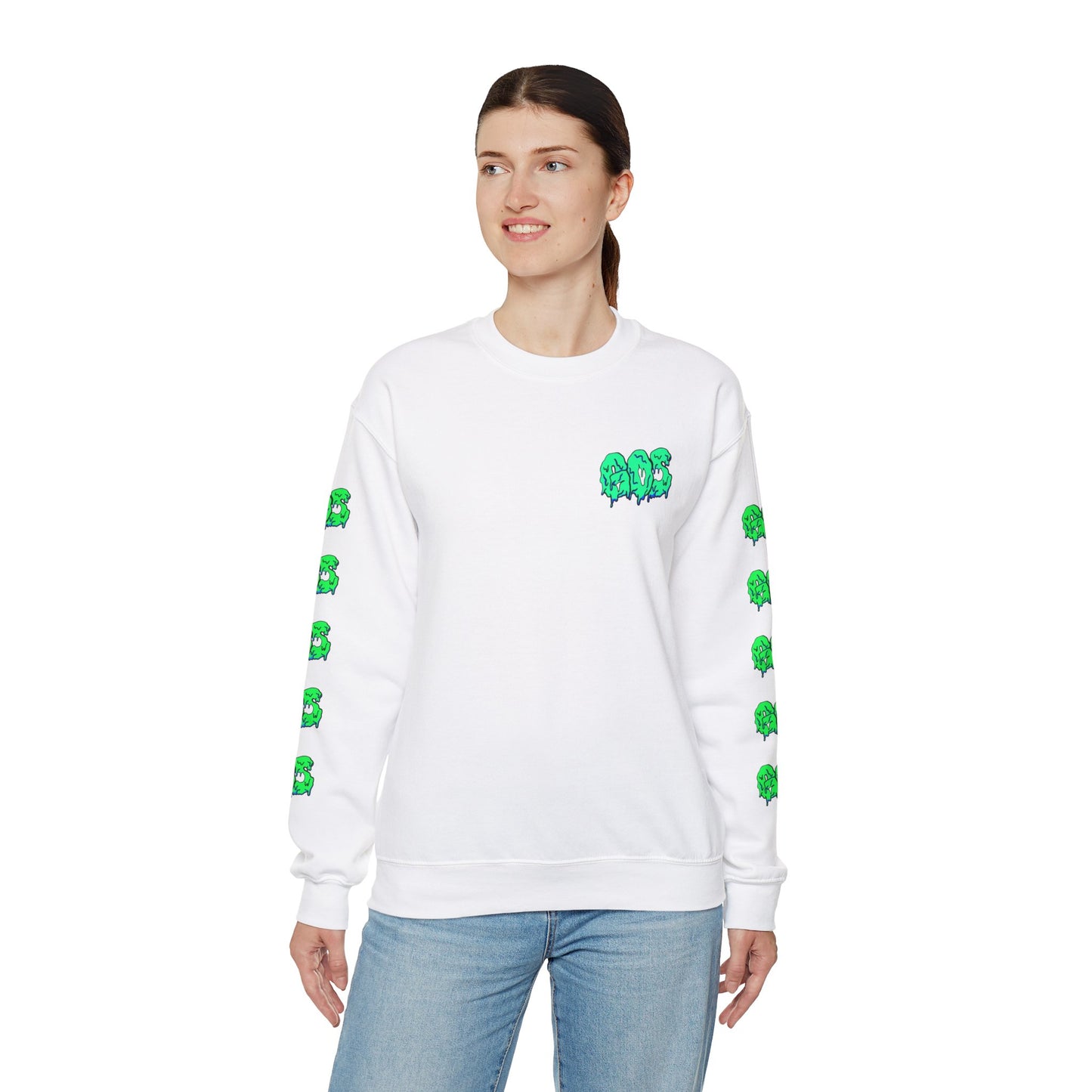 GOS SLIME aqua/green FULL SLEEVE unisex sweatshirt