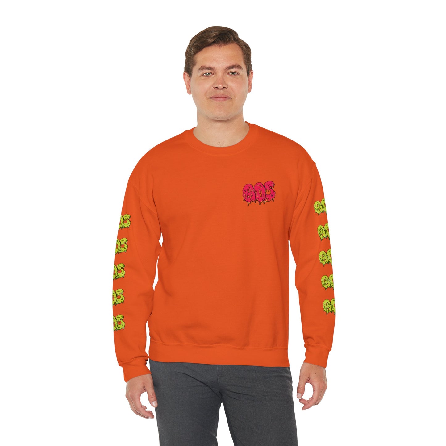 GOS SLIME red/acid green FULL SLEEVE unisex sweatshirt