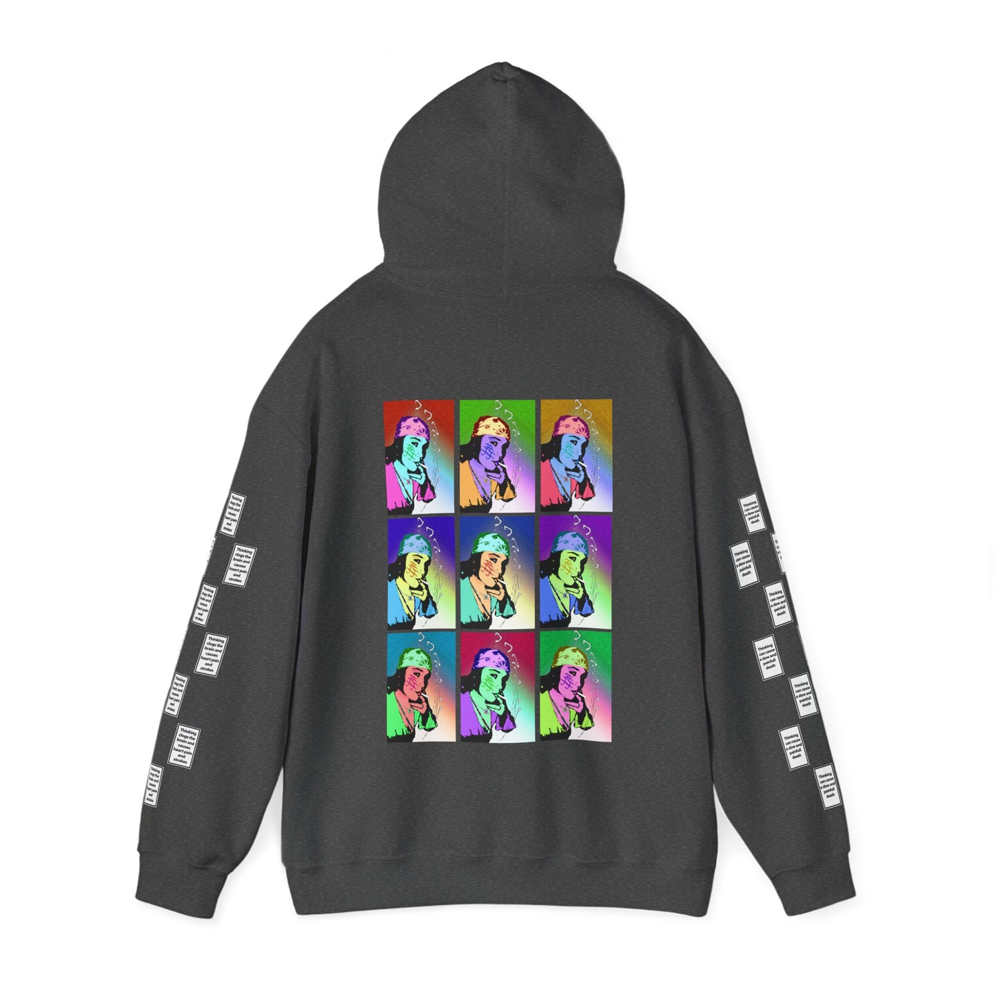 Patricia 9 grid arm print, Unisex Heavy Blend Hooded Sweatshirt