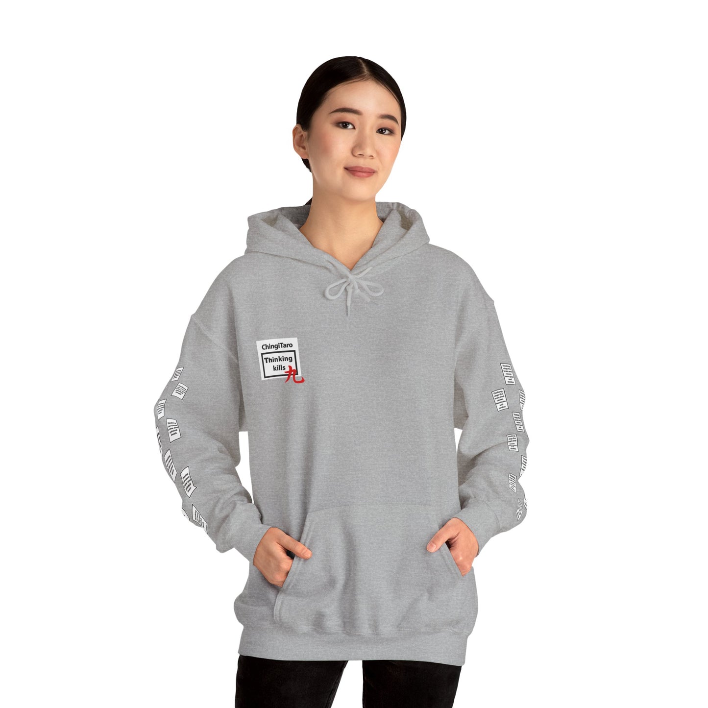 Irini 9 grid arm print, Unisex Heavy Blend Hooded Sweatshirt