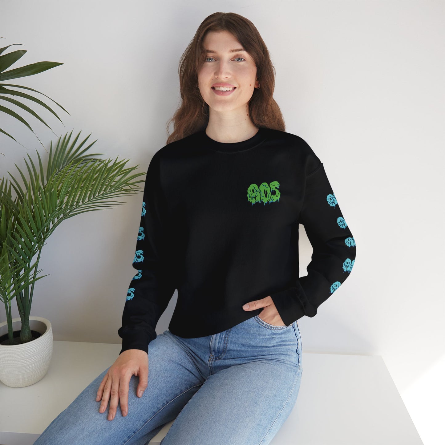 GOS SLIME green/blue FULL SLEEVE unisex sweatshirt