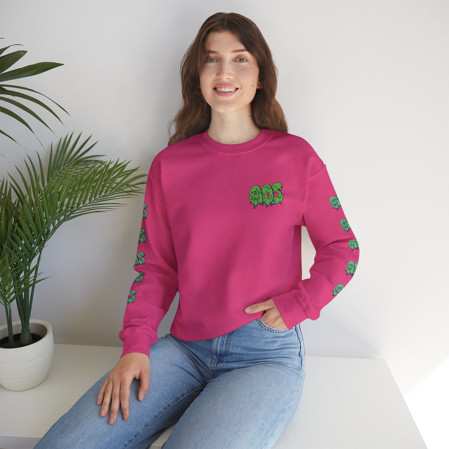 GOS SLIME green/aqua FULL SLEEVE unisex sweatshirt