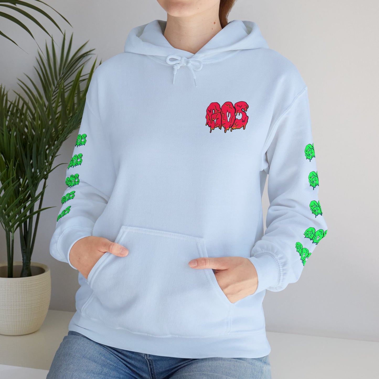 GOS SLIME red/green FULL SLEEVE Unisex Hooded Sweatshirt