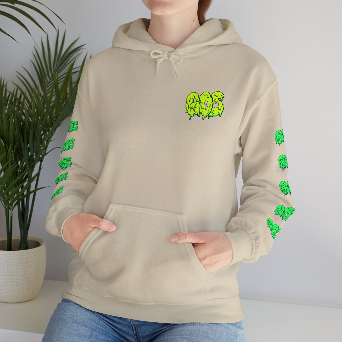 GOS SLIME yellow/green FULL SLEEVE Unisex Hooded Sweatshirt