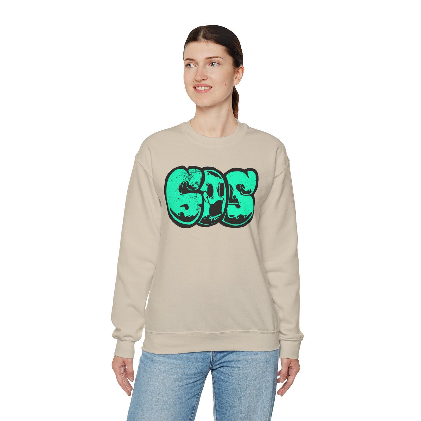 GOS SMILE aquamarine unisex sweatshirt