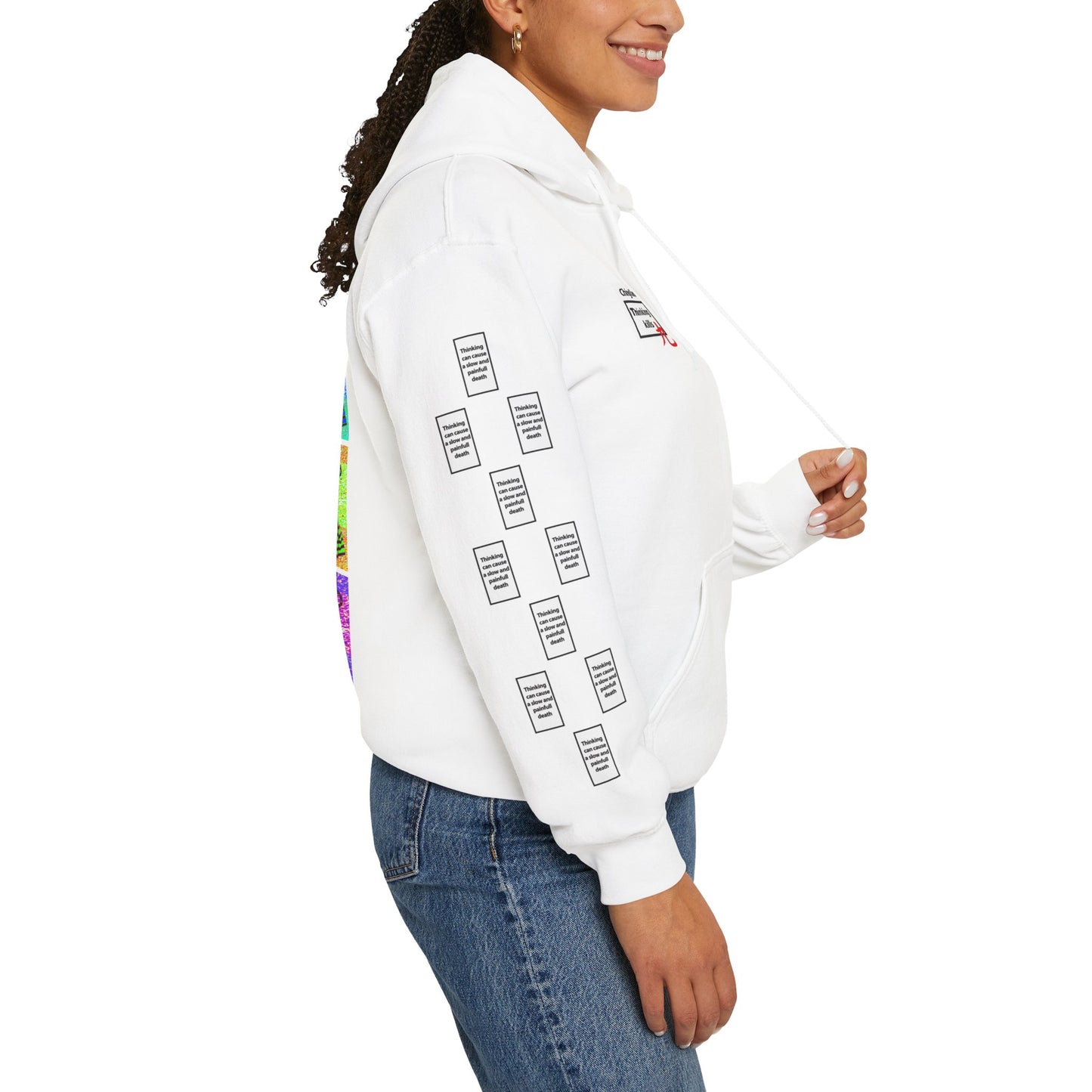 Amil 9 grid arm print, Unisex Heavy Blend Hooded Sweatshirt