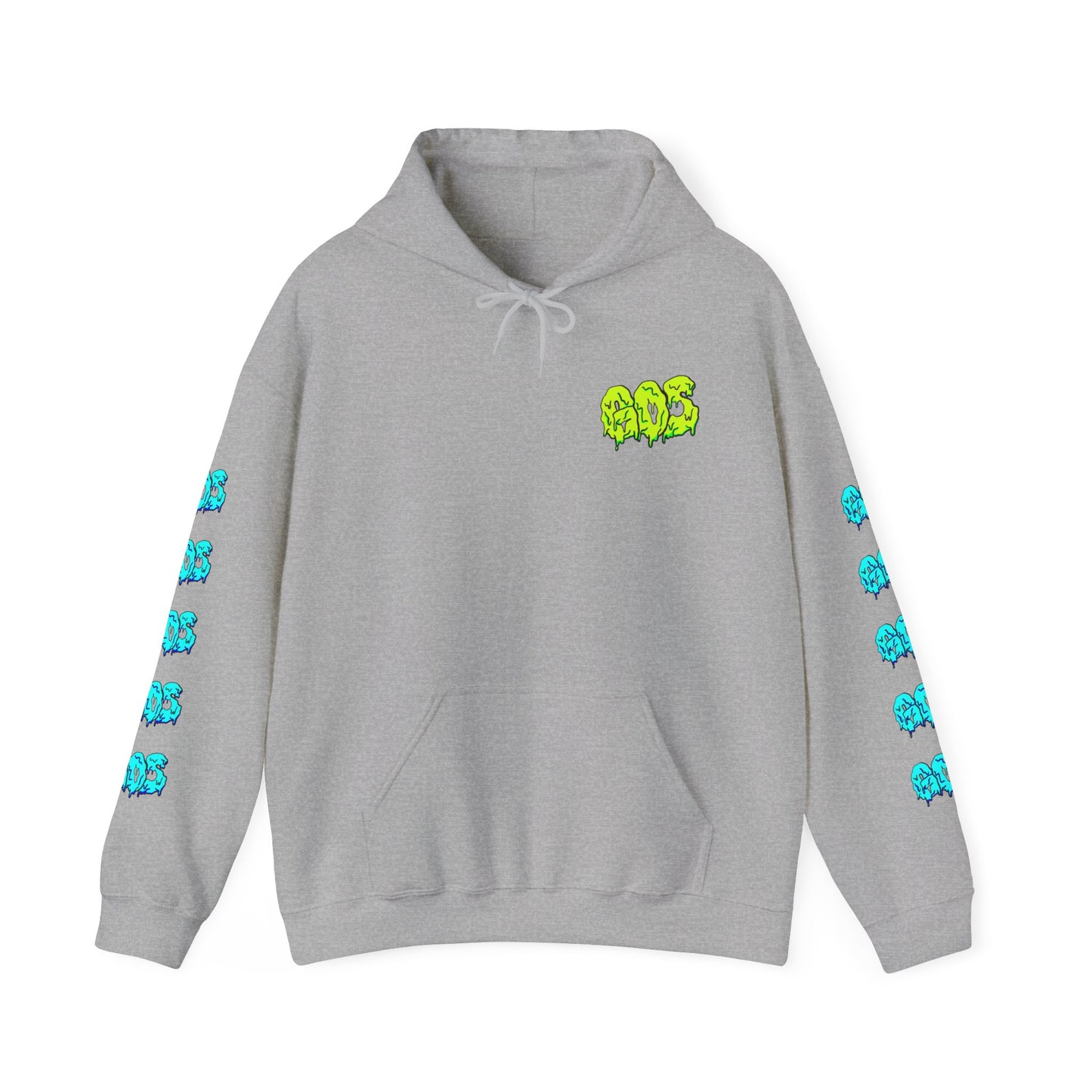 GOS SLIME yellow/blue FULL SLEEVE Unisex  Hooded Sweatshirt