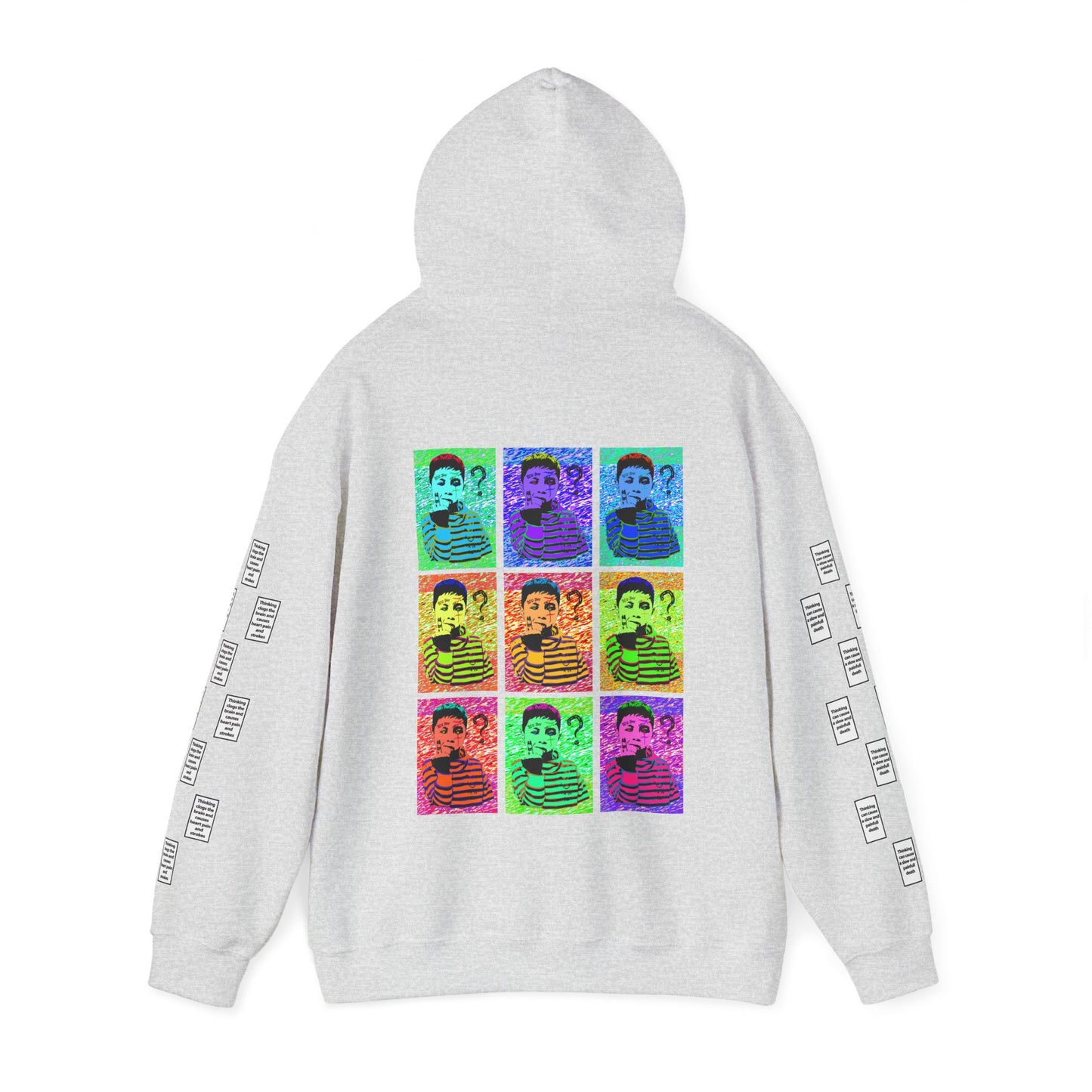 Amil 9 grid arm print, Unisex Heavy Blend Hooded Sweatshirt