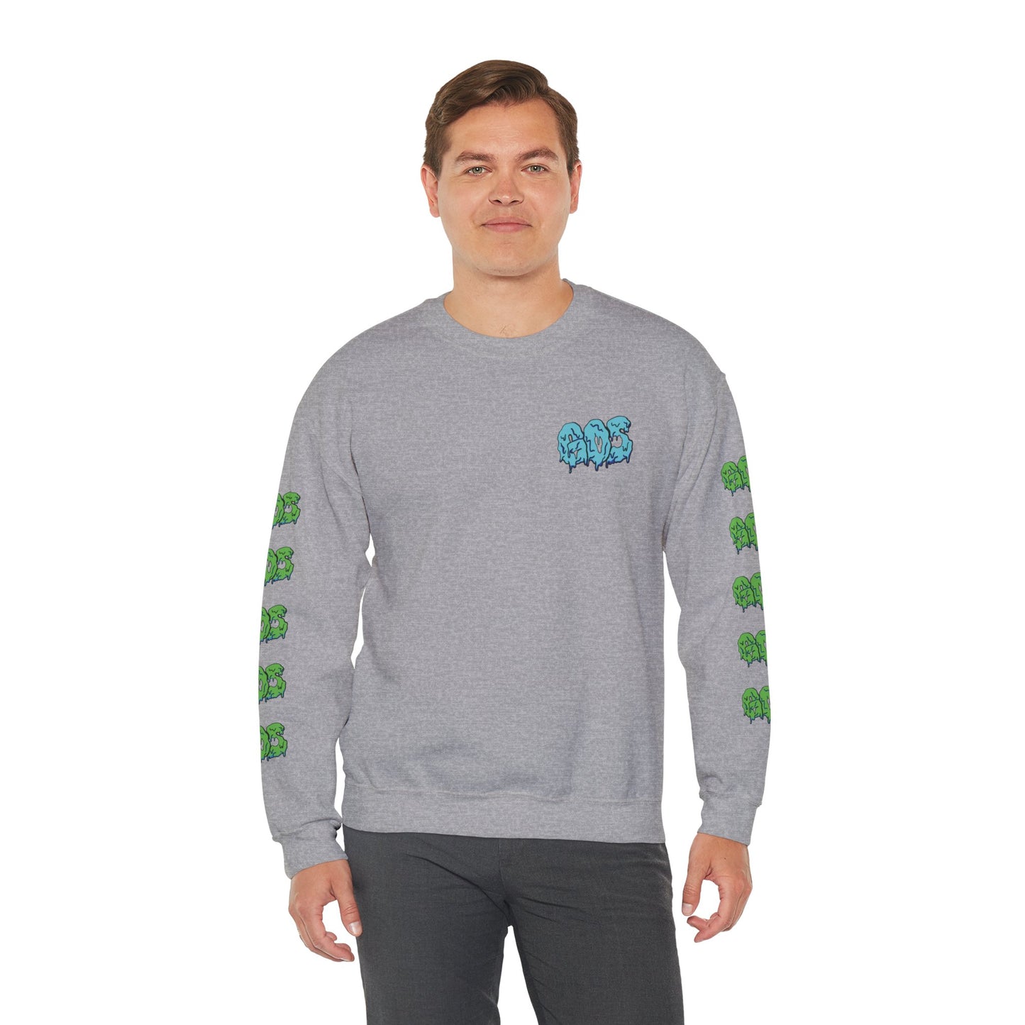 GOS SLIME blue/green FULL SLEEVE unisex sweatshirt