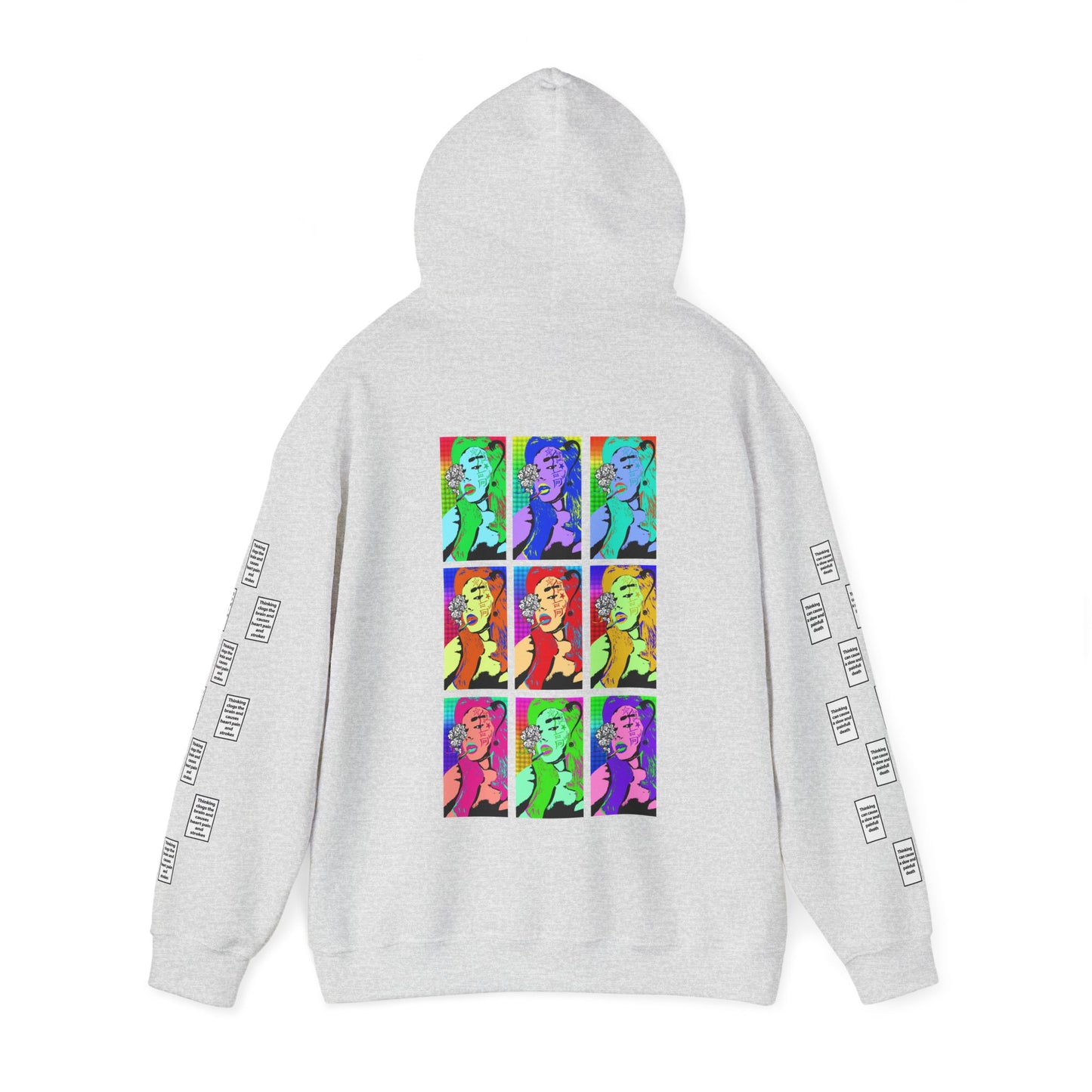 Emilia 9 grid arm print, Unisex Heavy Blend Hooded Sweatshirt