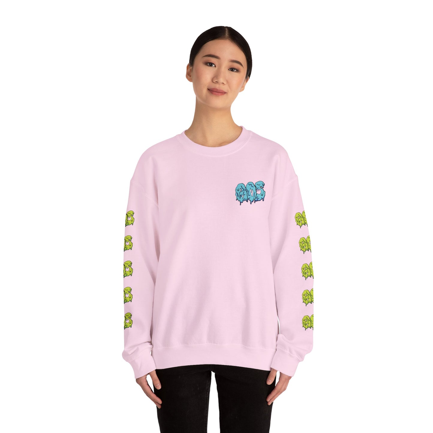 GOS SLIME blue/acid green FULL SLEEVE unisex sweatshirt