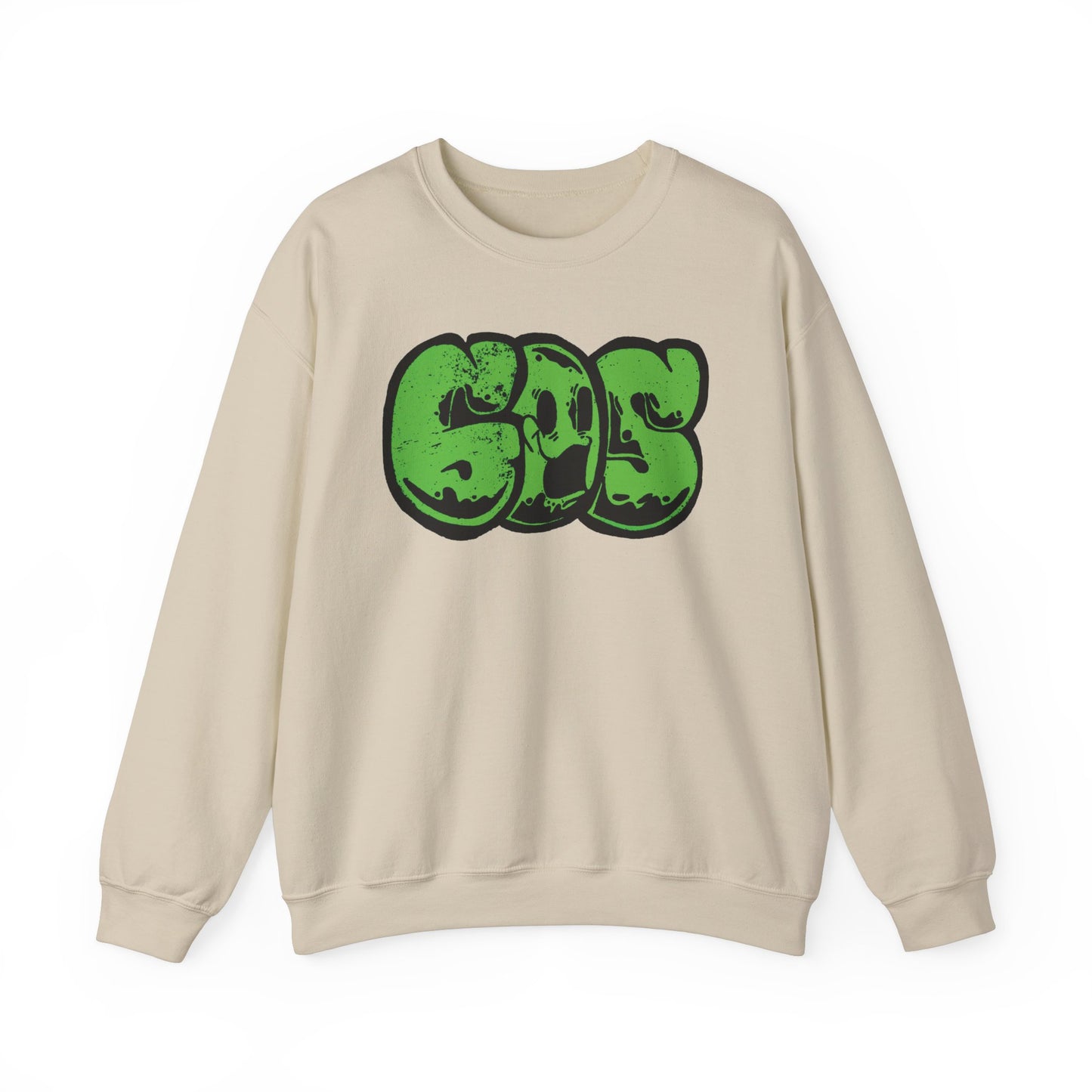 GOS SMILE green unisex sweatshirt