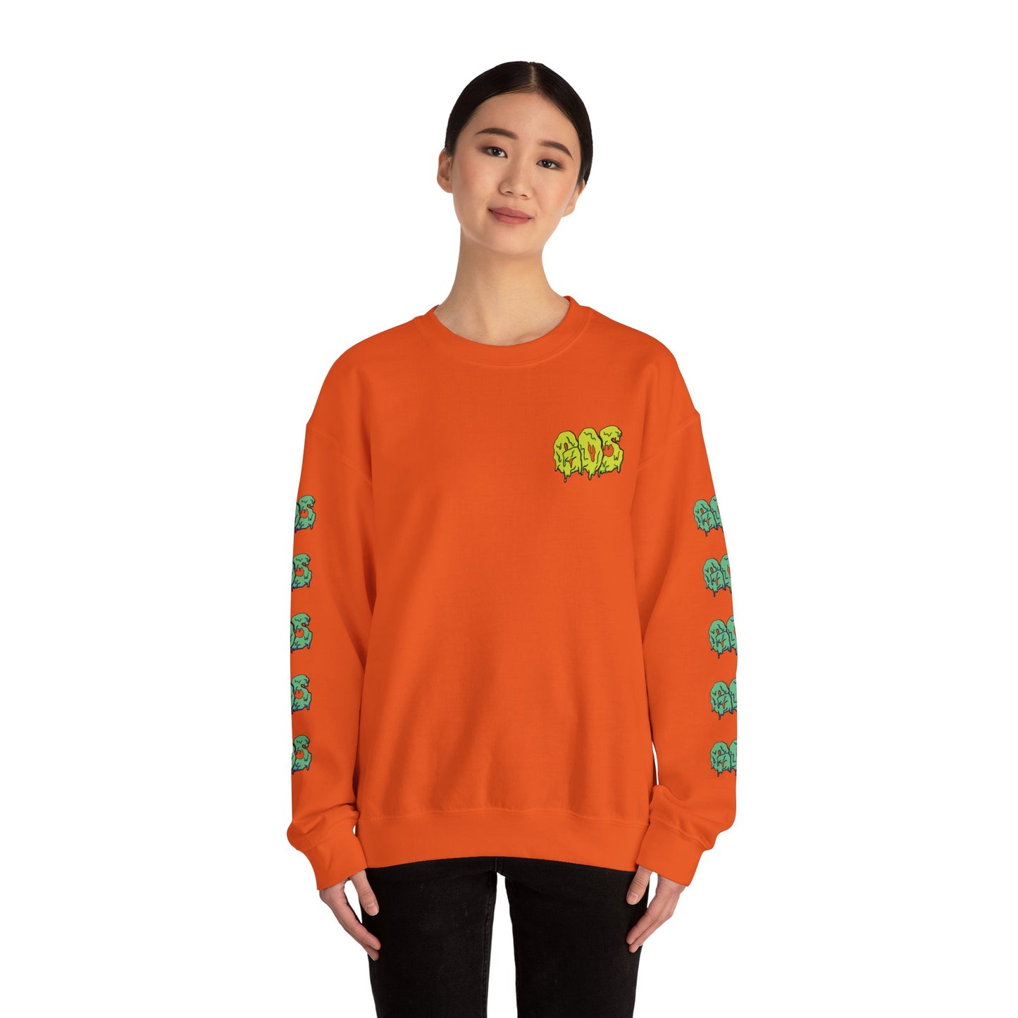 GOS SLIME acid green/aqua FULL SLEEVE unisex sweatshirt