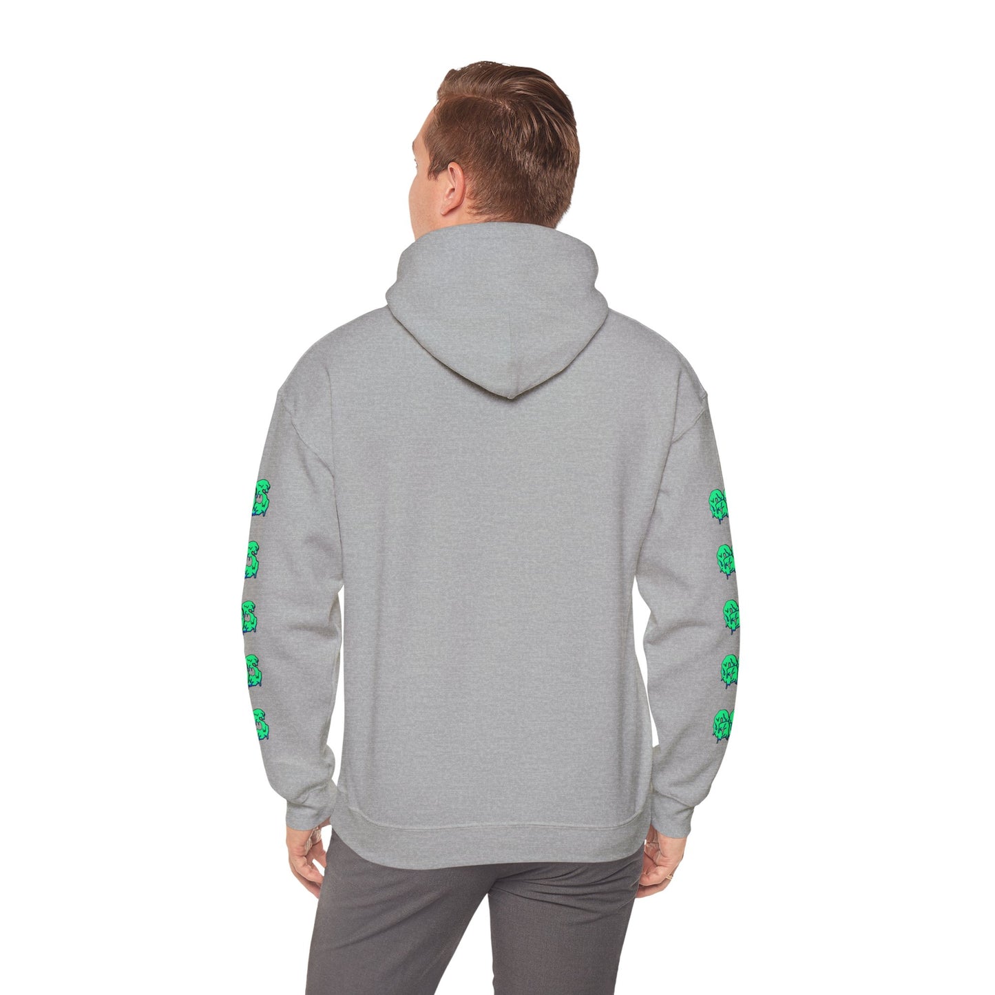 GOS SLIME red/aqua FULL SLEEVE Unisex Hooded Sweatshirt