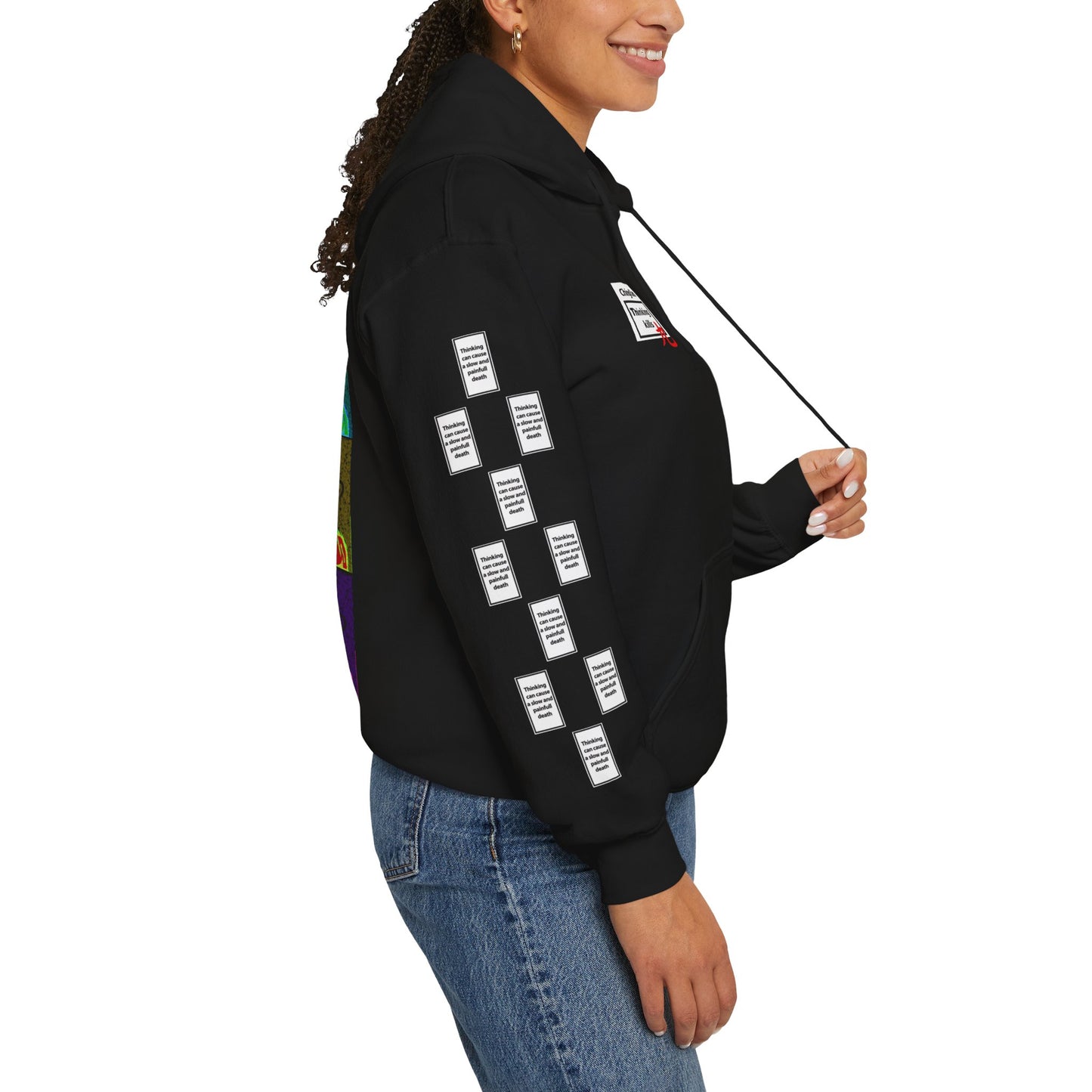 Kacper 9 grid arm print, Unisex Heavy Blend Hooded Sweatshirt