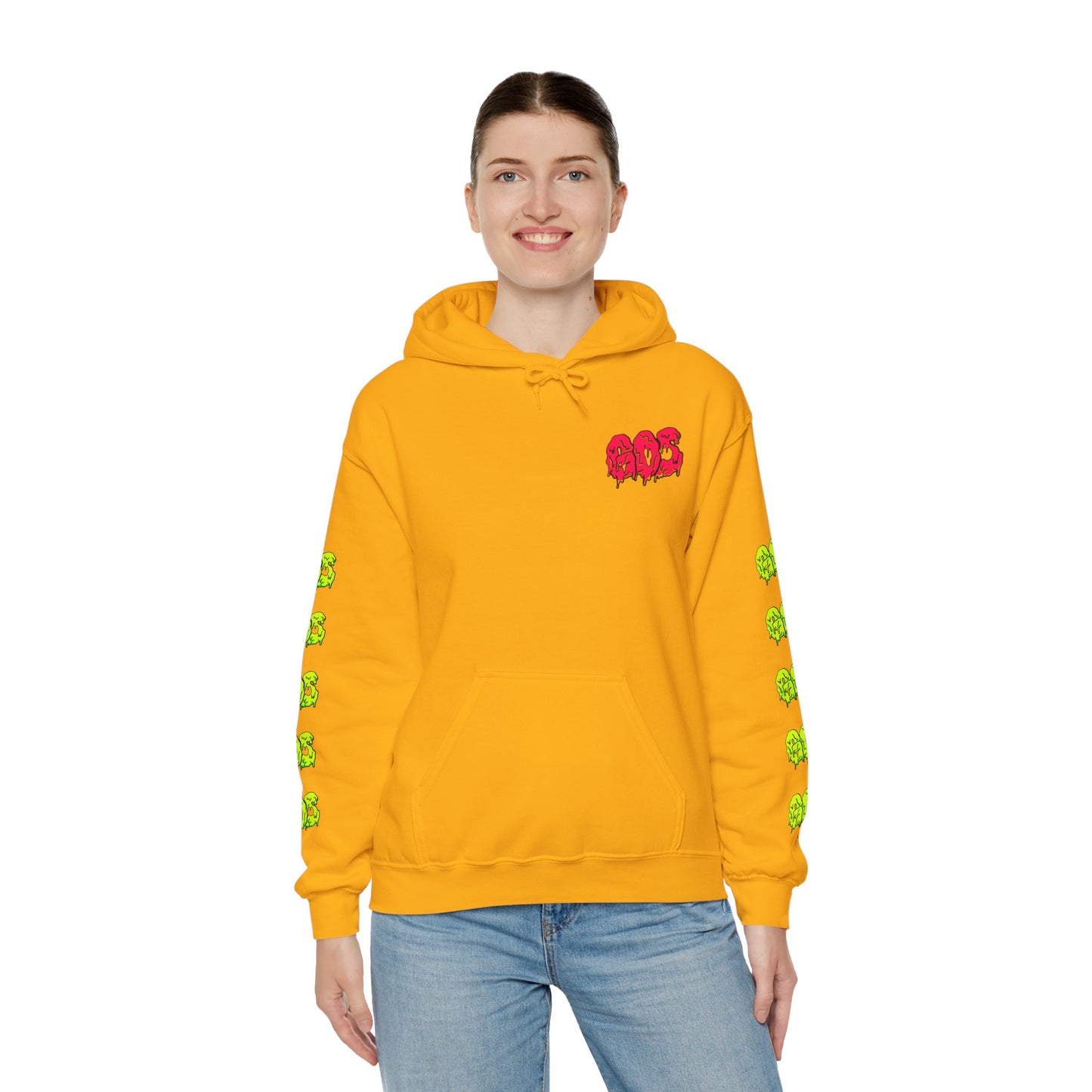 GOS SLIME red/yellow FULL SLEEVE Unisex Hooded Sweatshirt