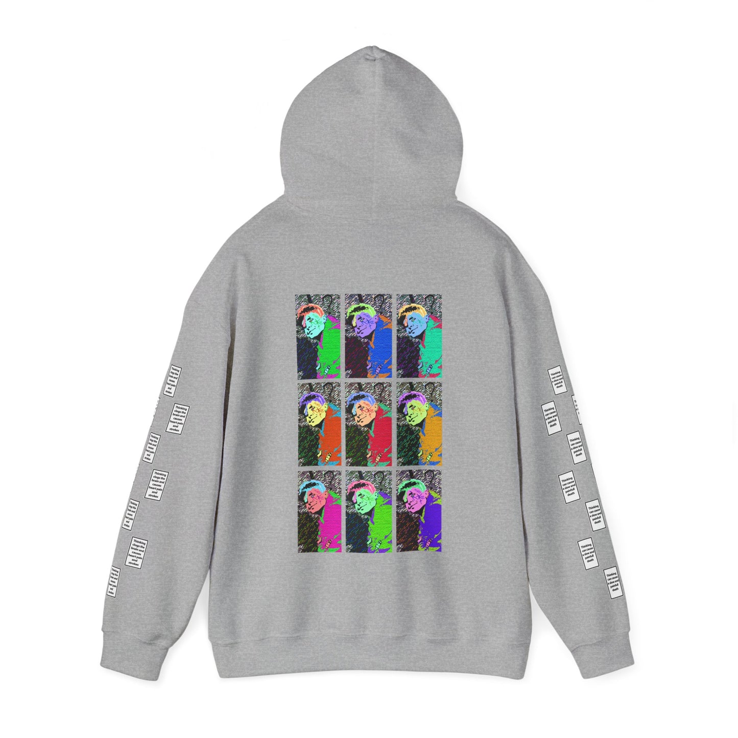 Fwillip 9 grid arm print, Unisex Heavy Blend Hooded Sweatshirt