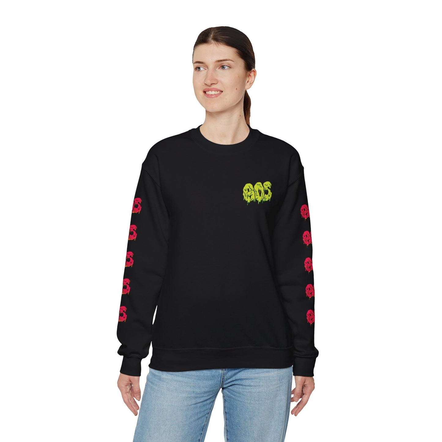 GOS SLIME acid green/red FULL SLEEVE unisex sweatshirt