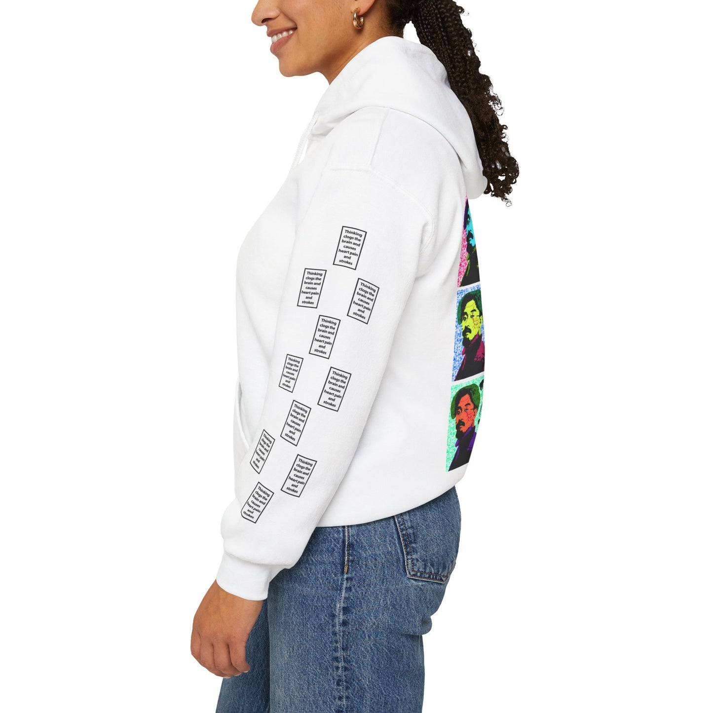 Adis 9 grid arm print, Unisex Heavy Blend Hooded Sweatshirt