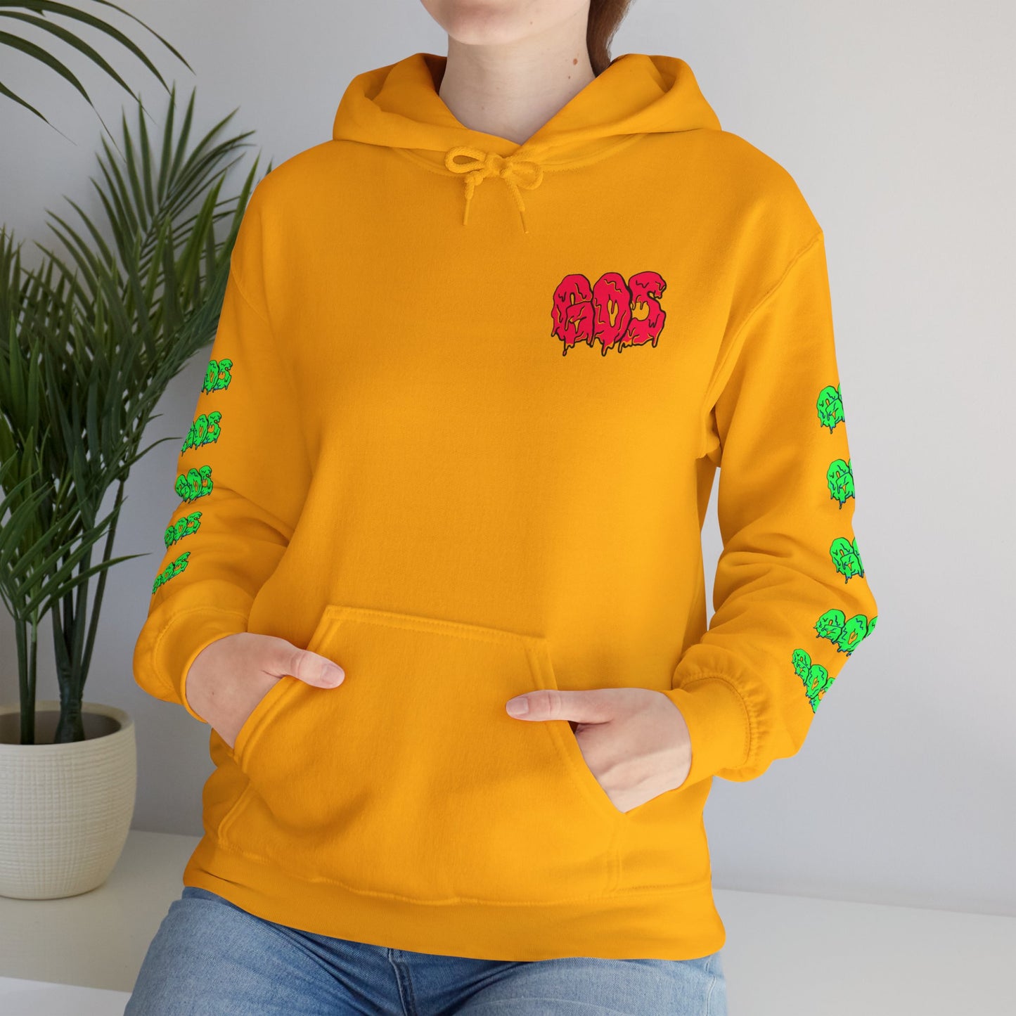 GOS SLIME red/green FULL SLEEVE Unisex Hooded Sweatshirt