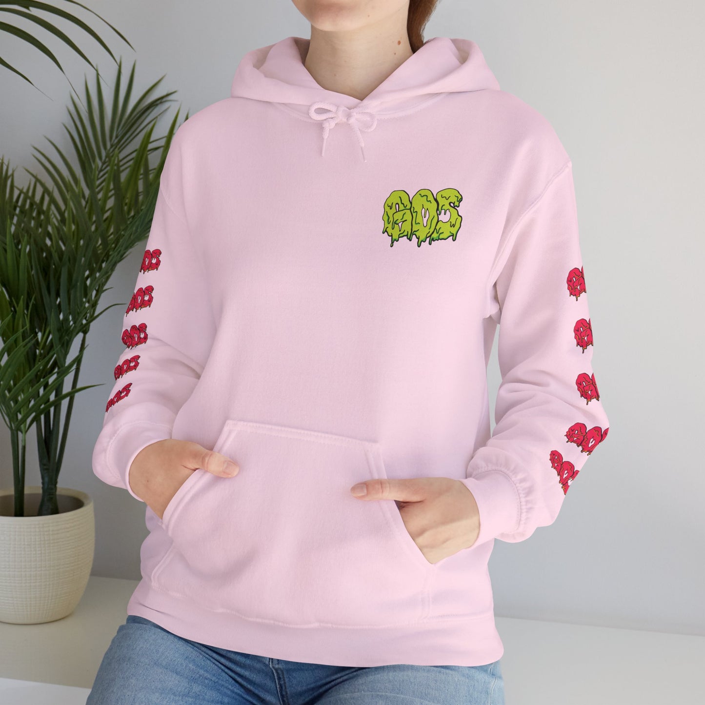 GOS SLIME yellow/red FULL SLEEVE Unisex Hooded Sweatshirt