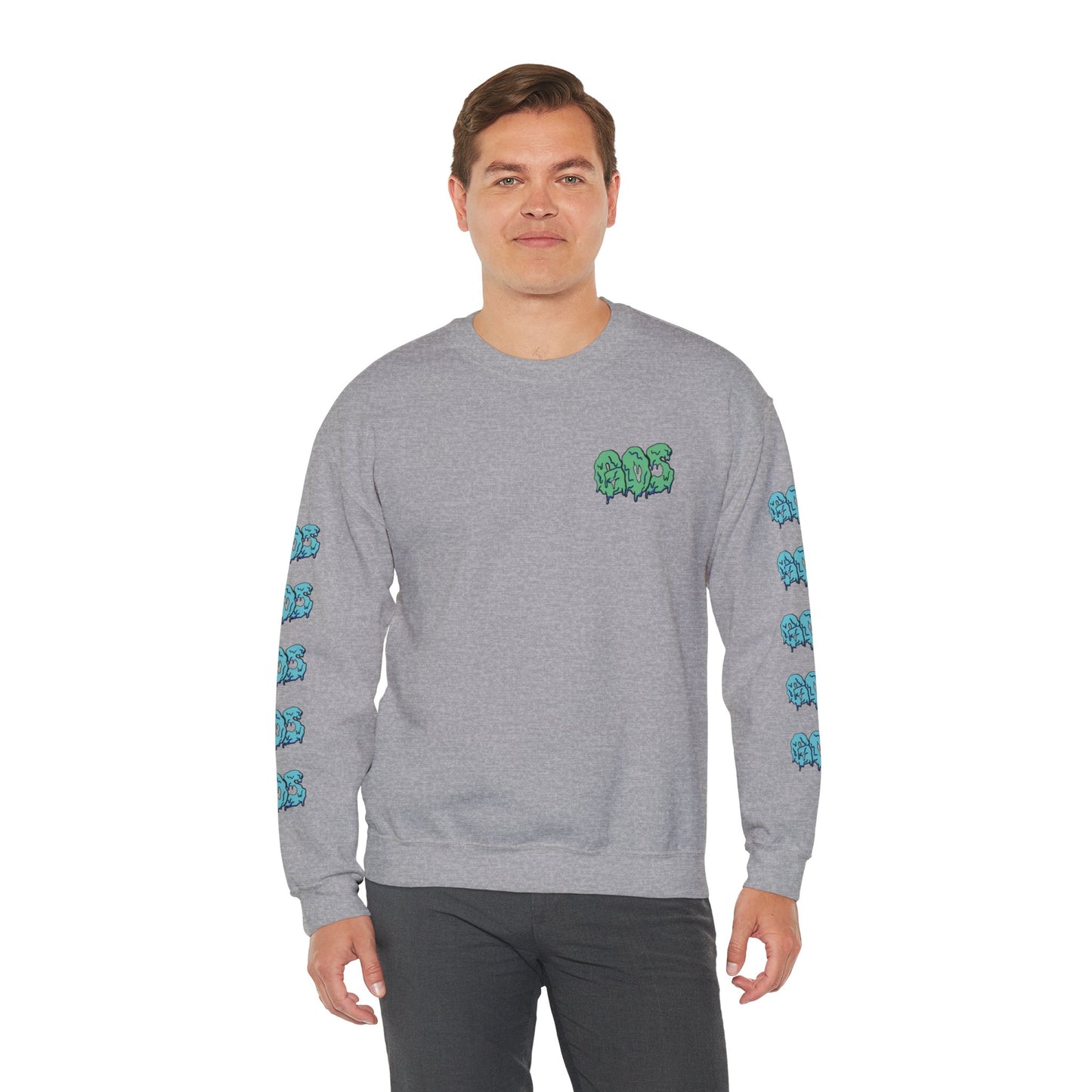 GOS SLIME aqua/blue FULL SLEEVE unisex sweatshirt