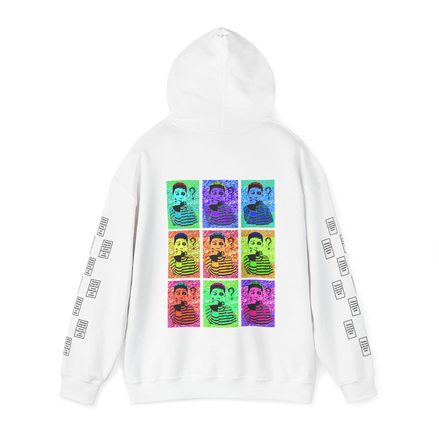 Amil 9 grid arm print, Unisex Heavy Blend Hooded Sweatshirt