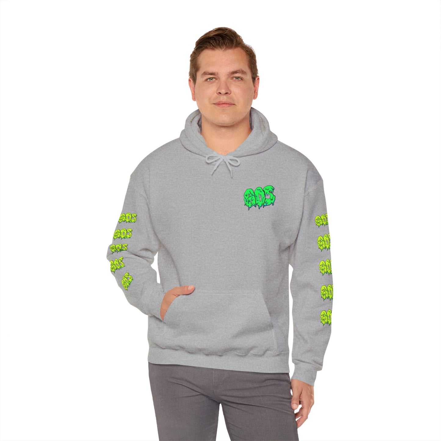 GOS SLIME green/acid green FULL SLEEVE Unisex Hooded Sweatshirt