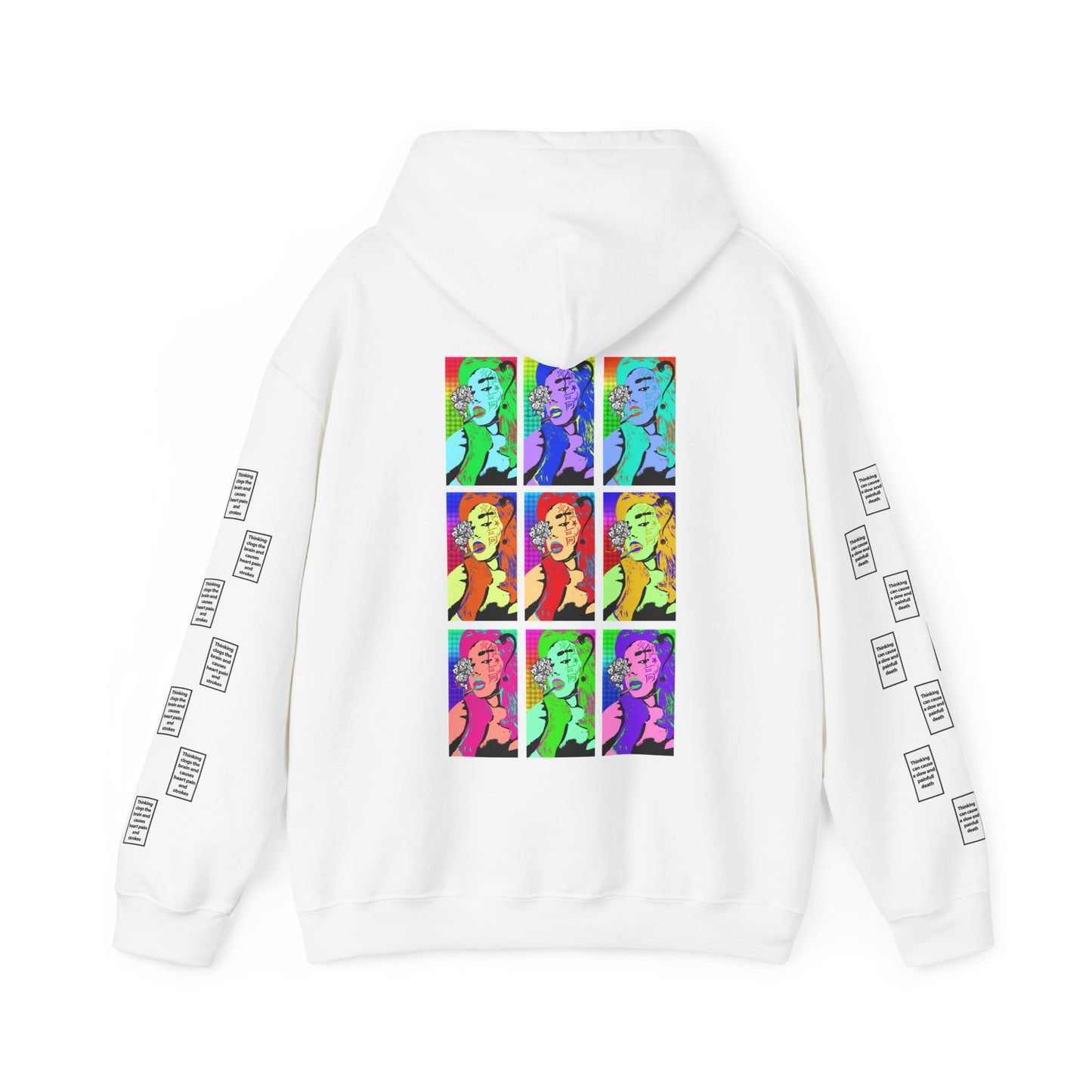 Emilia 9 grid arm print, Unisex Heavy Blend Hooded Sweatshirt