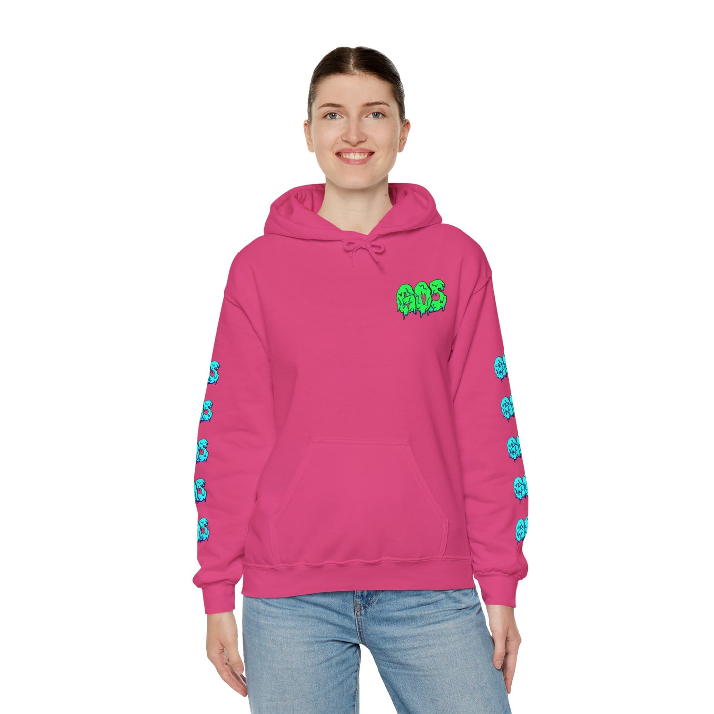 GOS SLIME green/blue FULL SLEEVE Unisex Hooded Sweatshirt