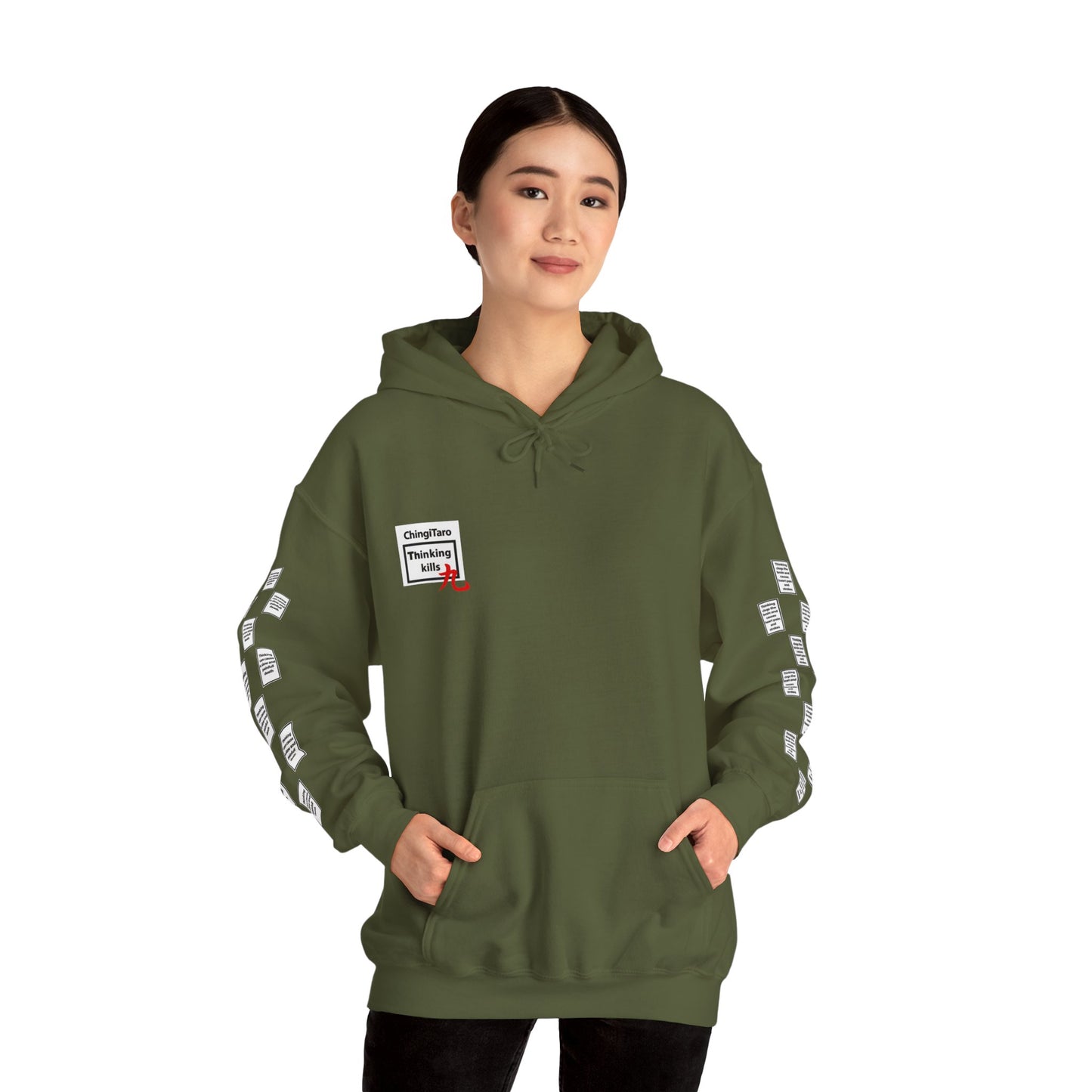 Laurien 9 grid arm print, Unisex Heavy Blend Hooded Sweatshirt