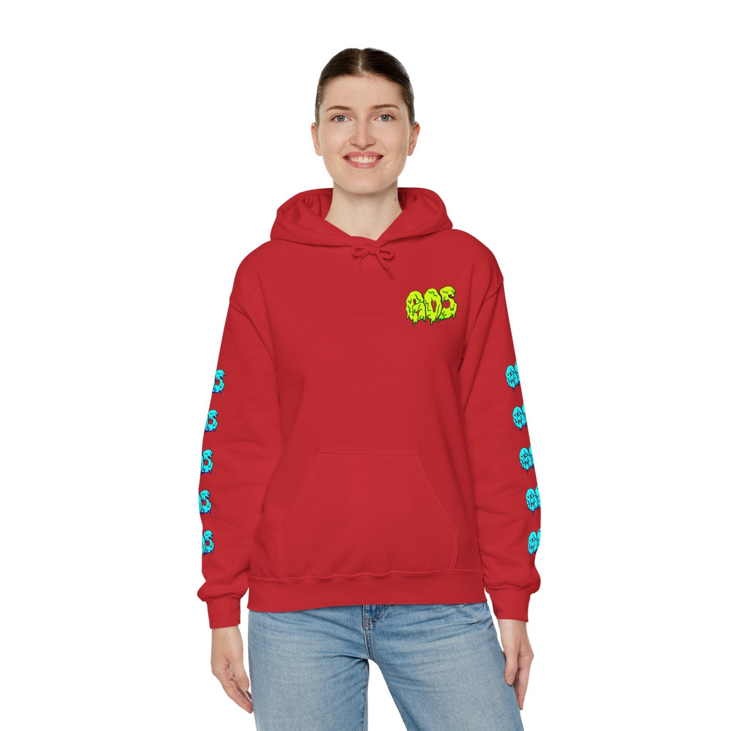 GOS SLIME yellow/blue FULL SLEEVE Unisex  Hooded Sweatshirt