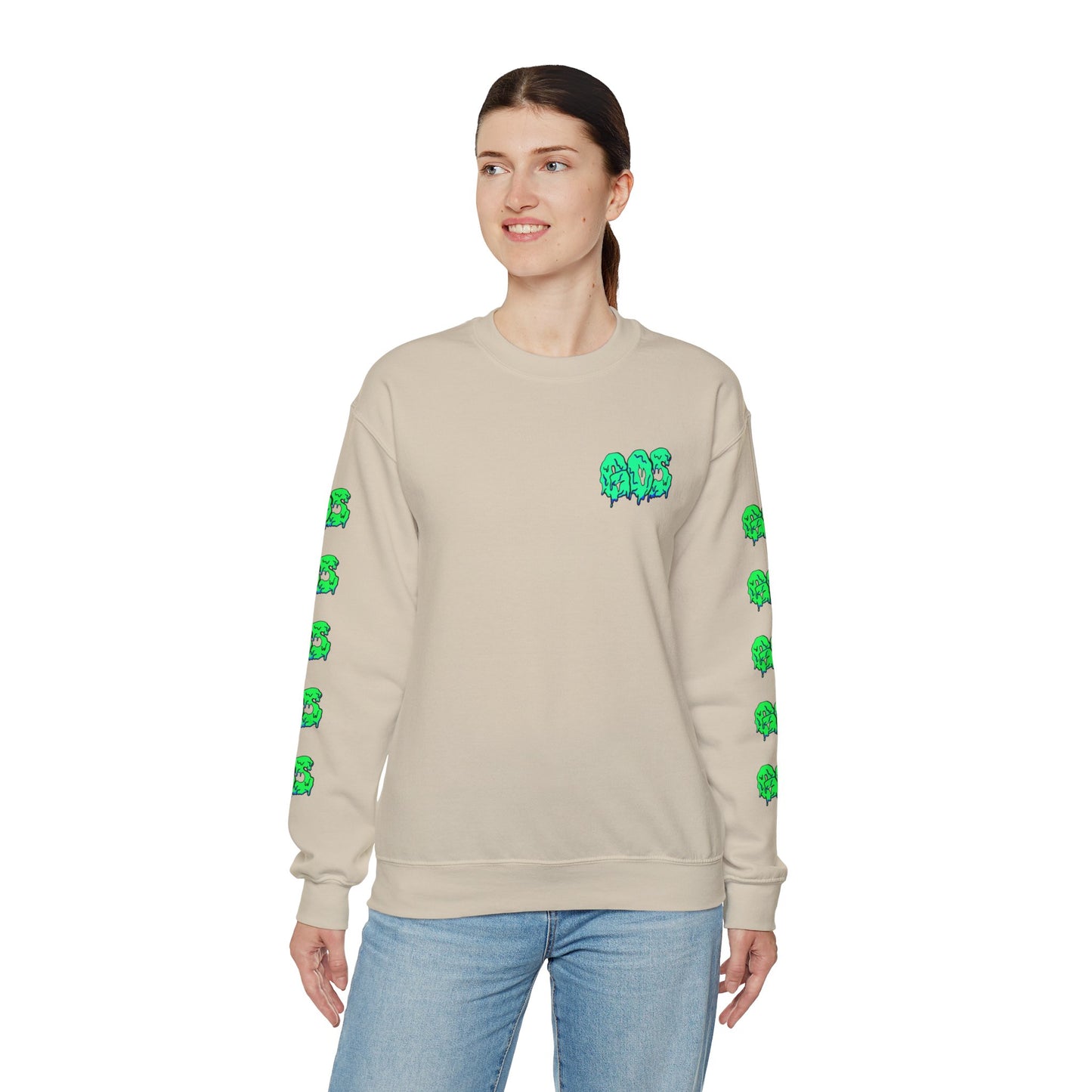 GOS SLIME aqua/green FULL SLEEVE unisex sweatshirt