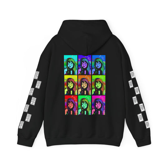 Nany 9 grid arm print, Unisex Heavy Blend Hooded Sweatshirt