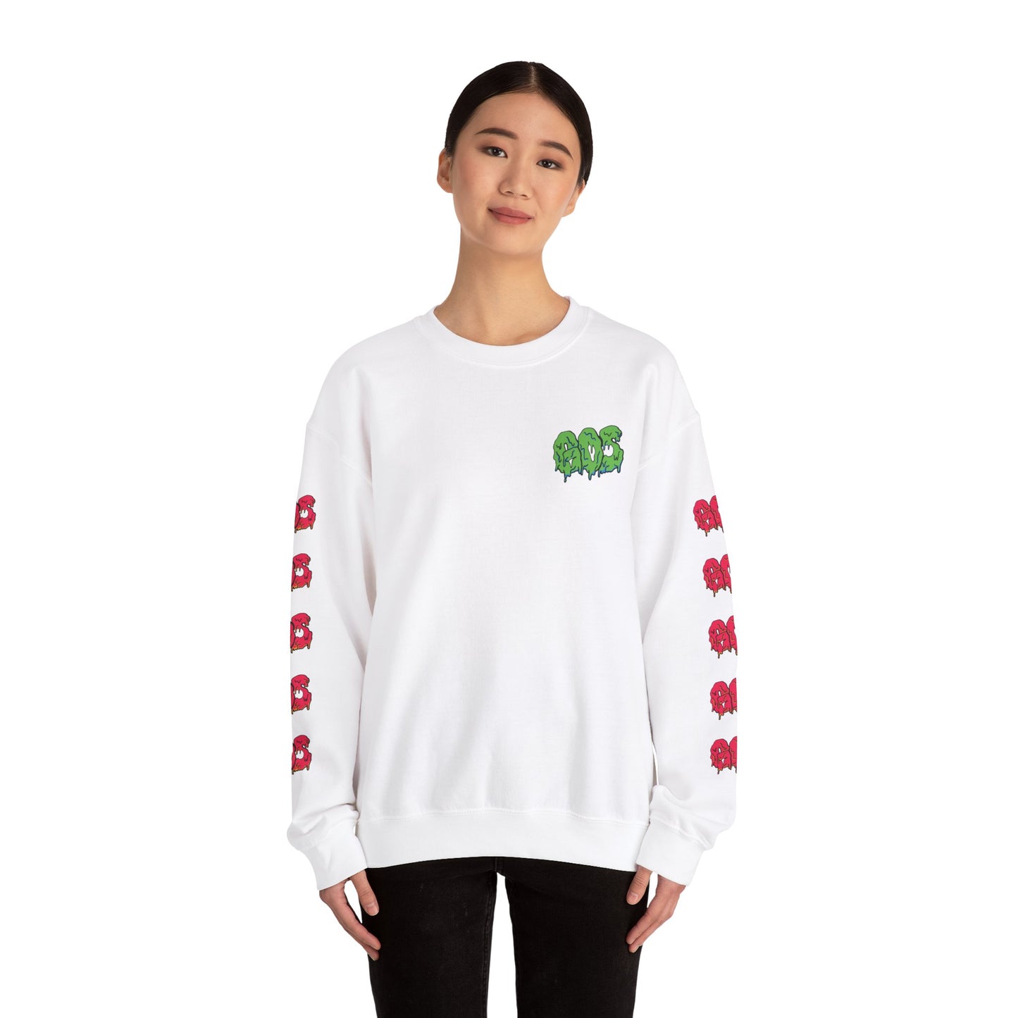 GOS SLIME green/red FULL SLEEVE unisex sweatshirt