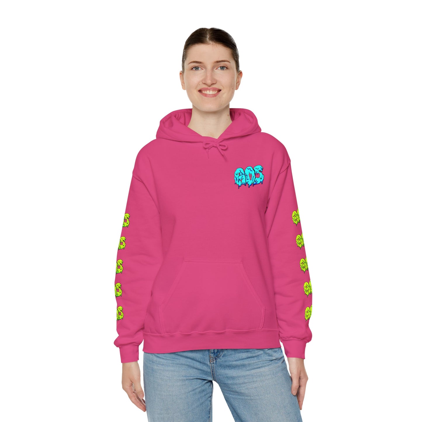 GOS SLIME blue/yellow FULL SLEEVE Unisex Hooded Sweatshirt