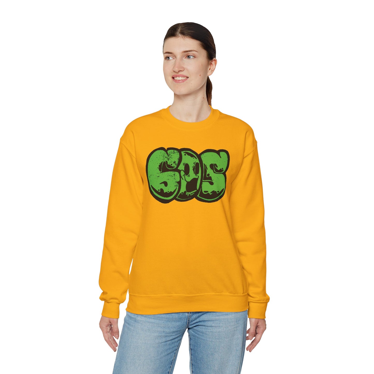 GOS SMILE green unisex sweatshirt