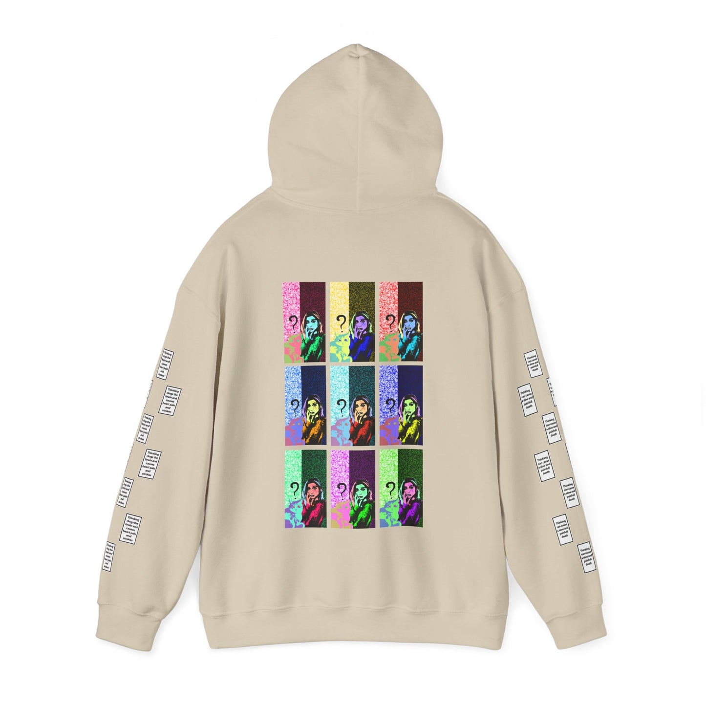 Irem 9 grid arm print, Unisex Heavy Blend Hooded Sweatshirt