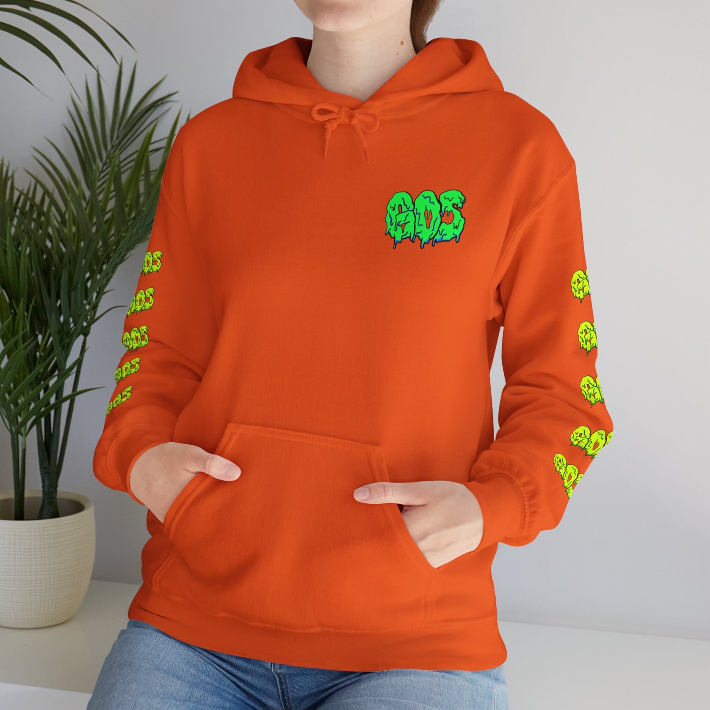 GOS SLIME green/acid green FULL SLEEVE Unisex Hooded Sweatshirt