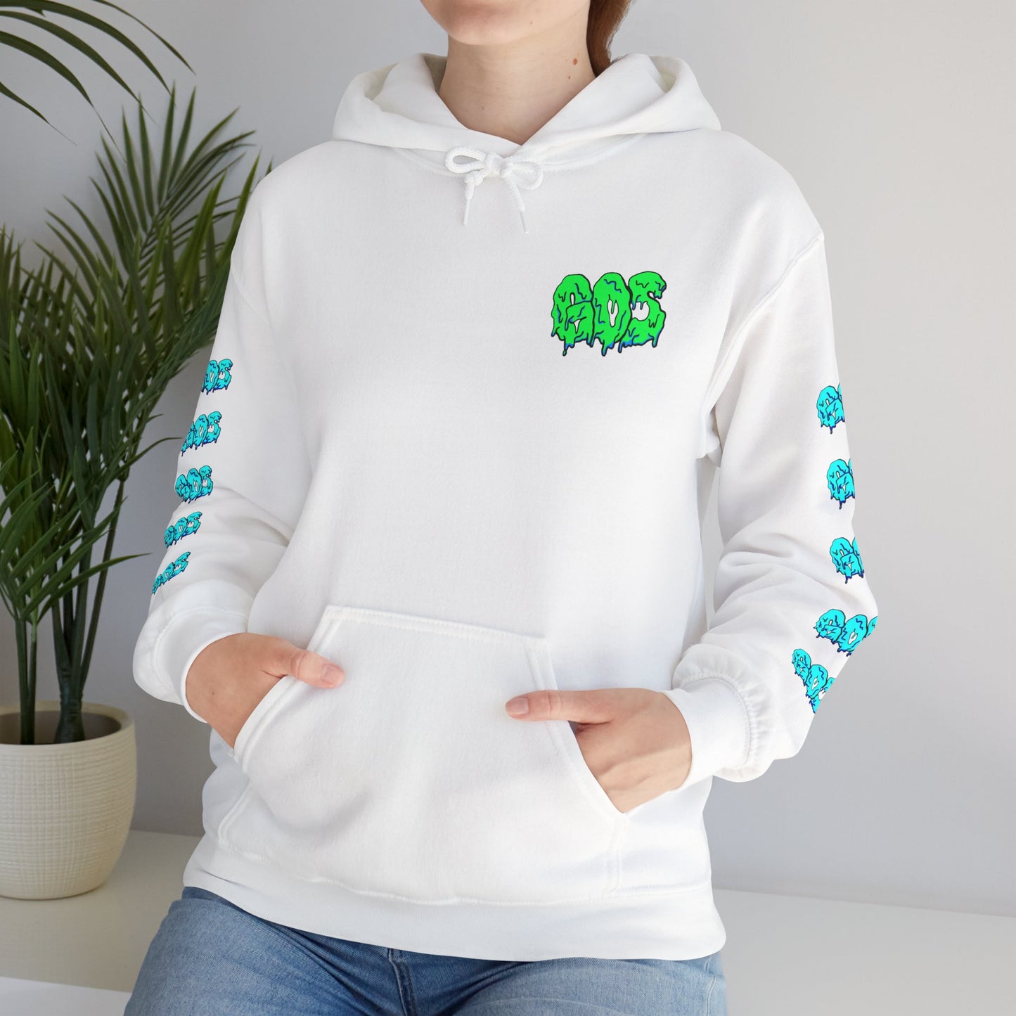 GOS SLIME green/blue FULL SLEEVE Unisex Hooded Sweatshirt