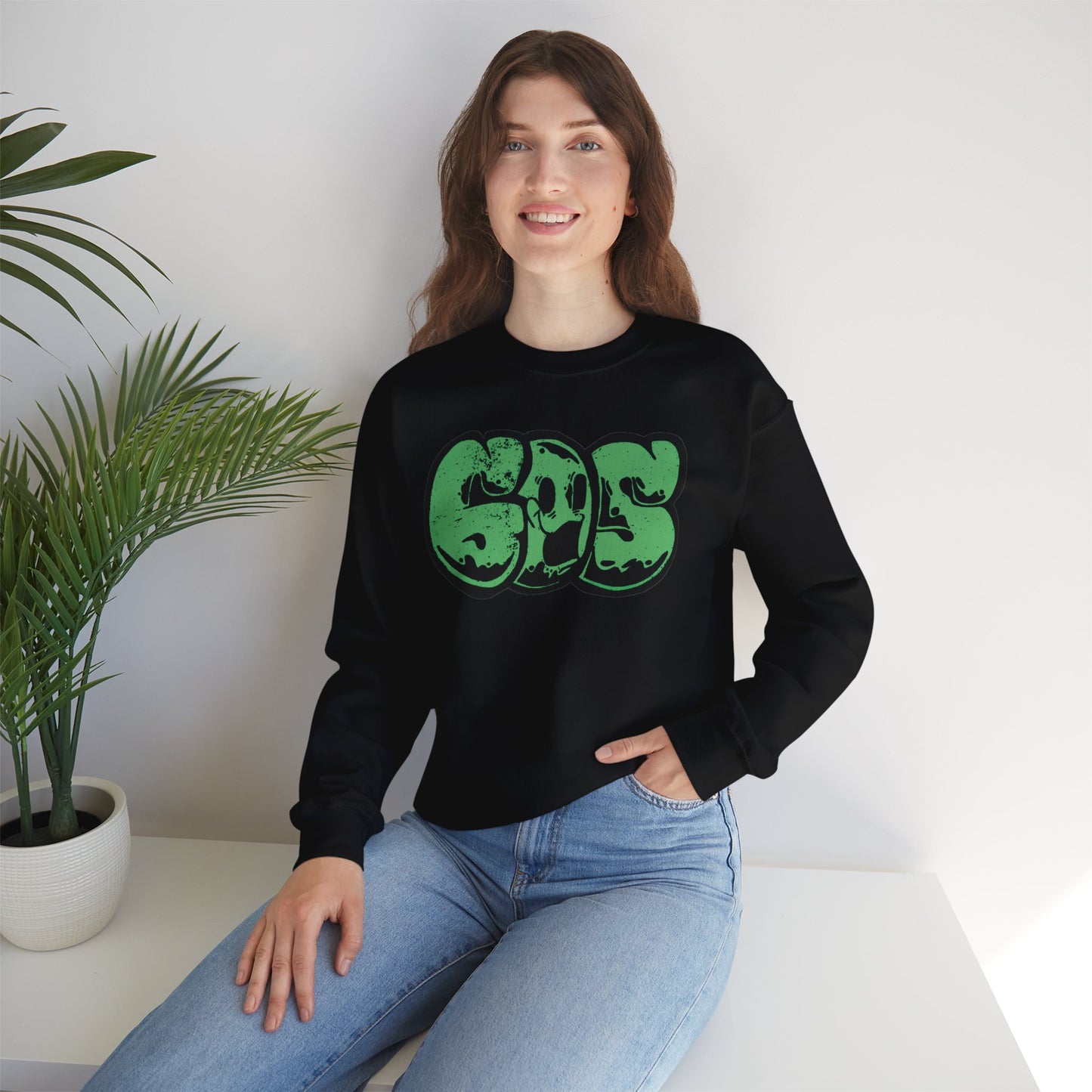 GOS SMILE mediumseagreen unisex sweatshirt