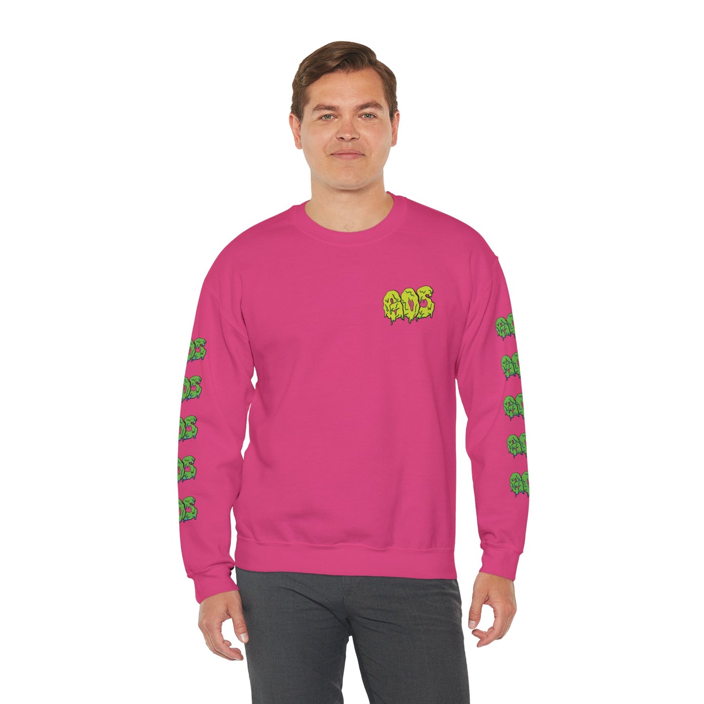 GOS SLIME acid green/green FULL SLEEVE unisex sweatshirt